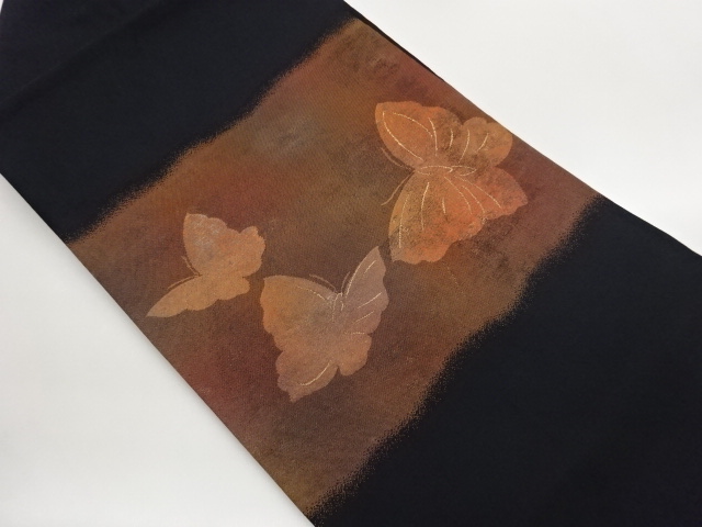 JAPANESE NAGOYA OBI / WOVEN BUTTERFLY
